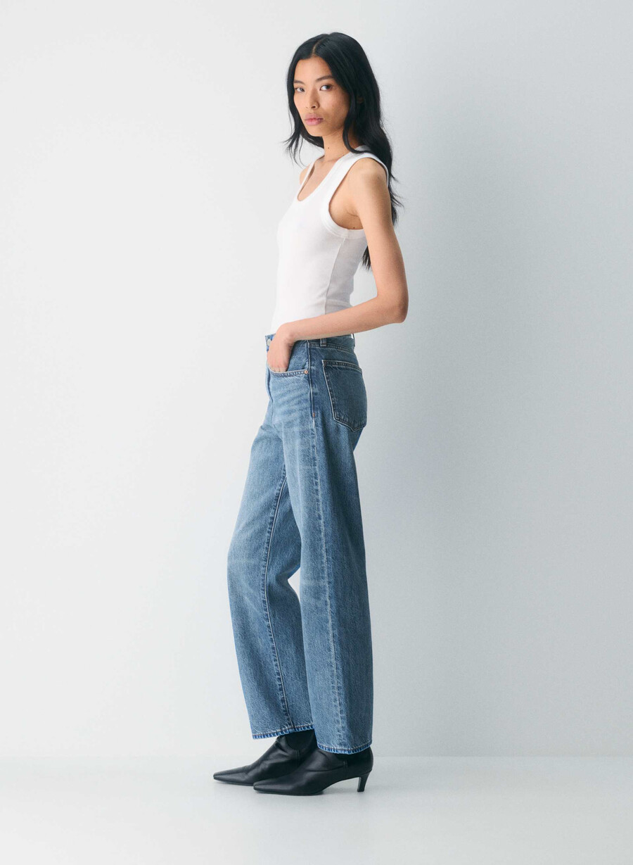denim forum blugi largi marlo cu talie înaltă din anii 90 5 ani kiss n tell black