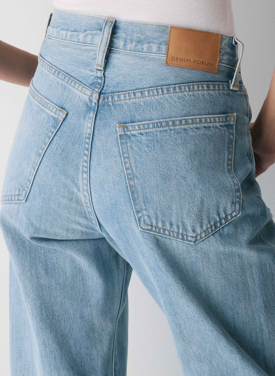 denim forum blugi largi marlo cu talie înaltă anii 90 bleu taboo 7 ani