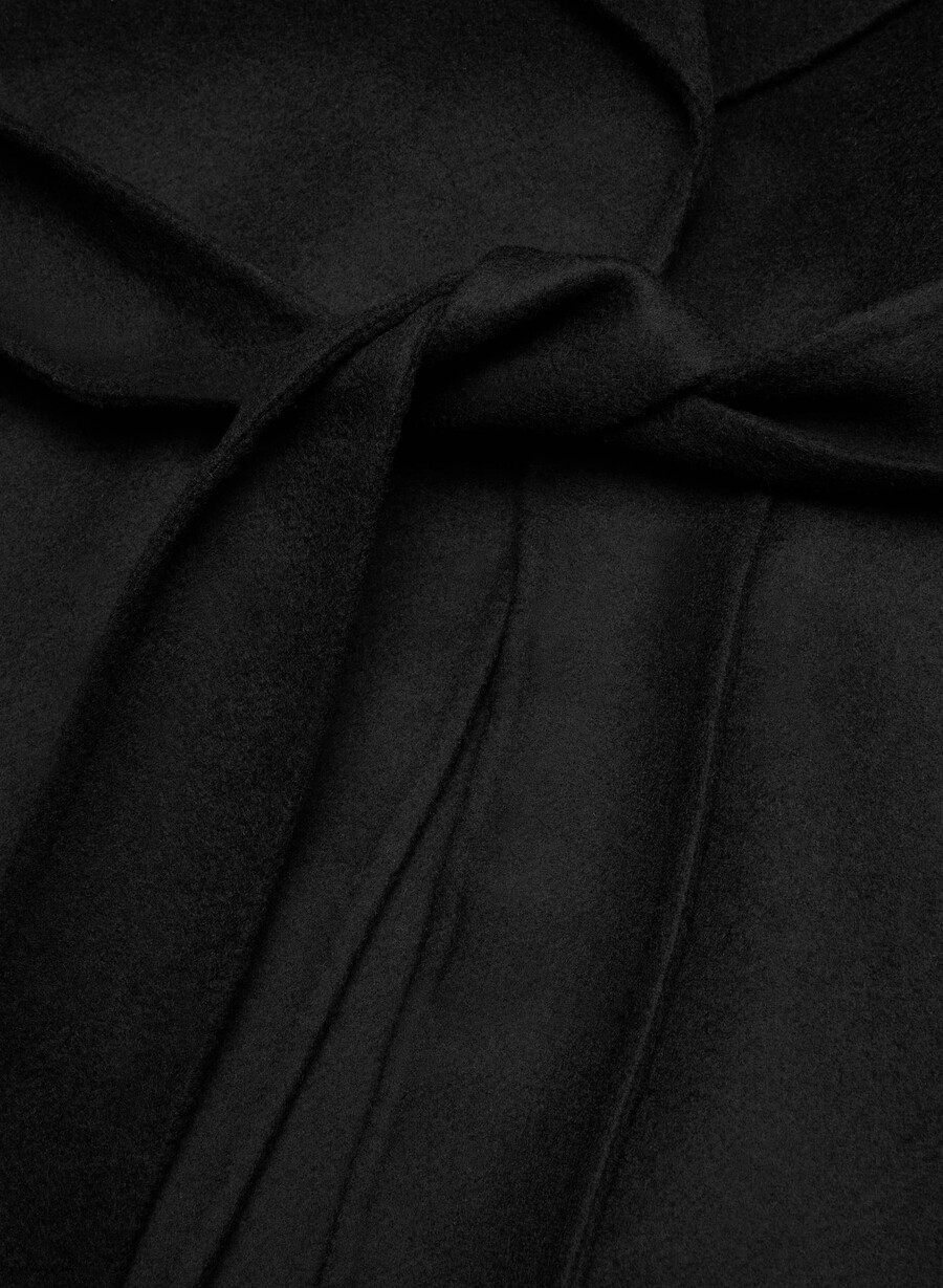 palton portfolio double face - luxe wool cashmere black