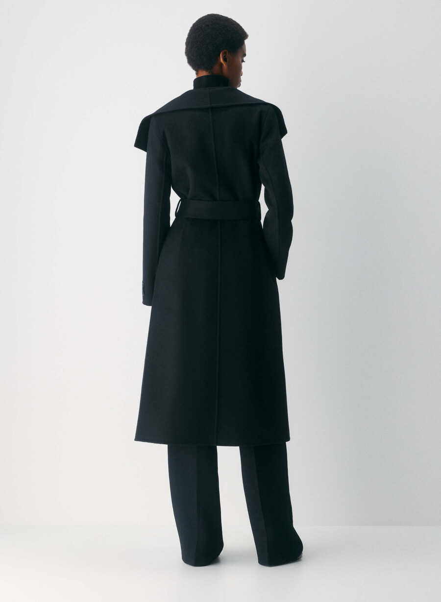 palton portfolio double face - luxe wool cashmere black