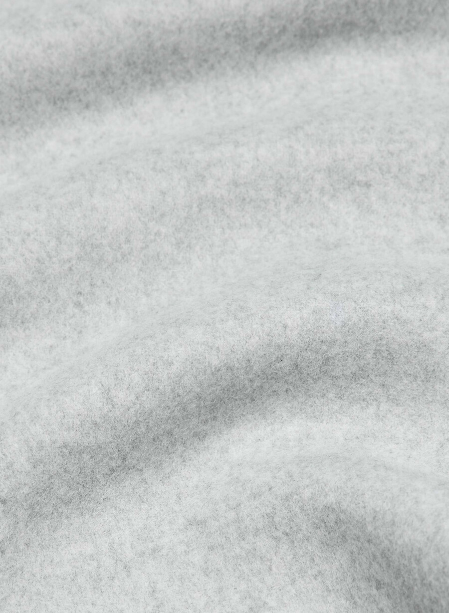 palton portfolio double face - luxe wool cashmere heather chrome