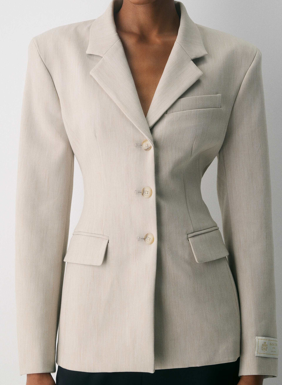 sacou remarcabil - ressential heather matte pearl