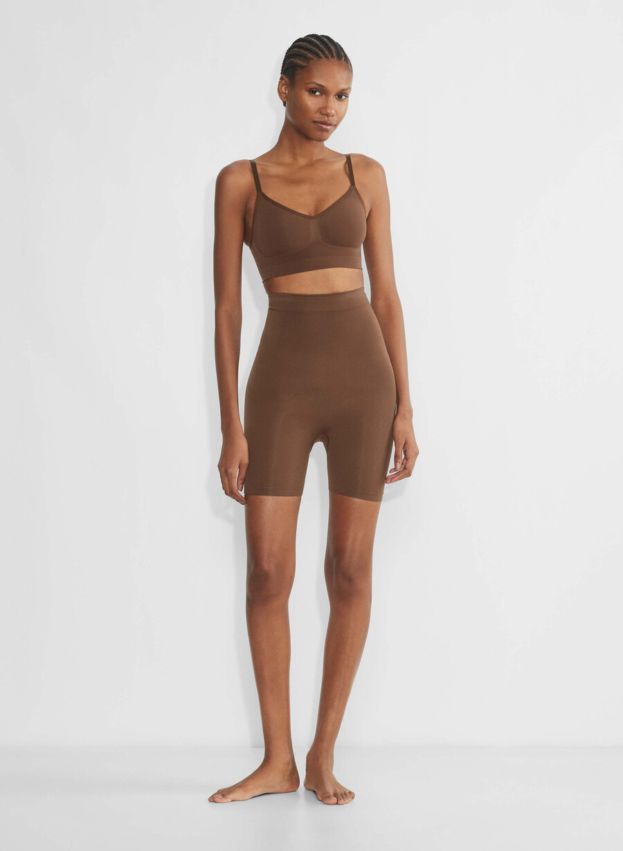 sutien shapeenhance scoop cu imprimeu de boabe de cacao