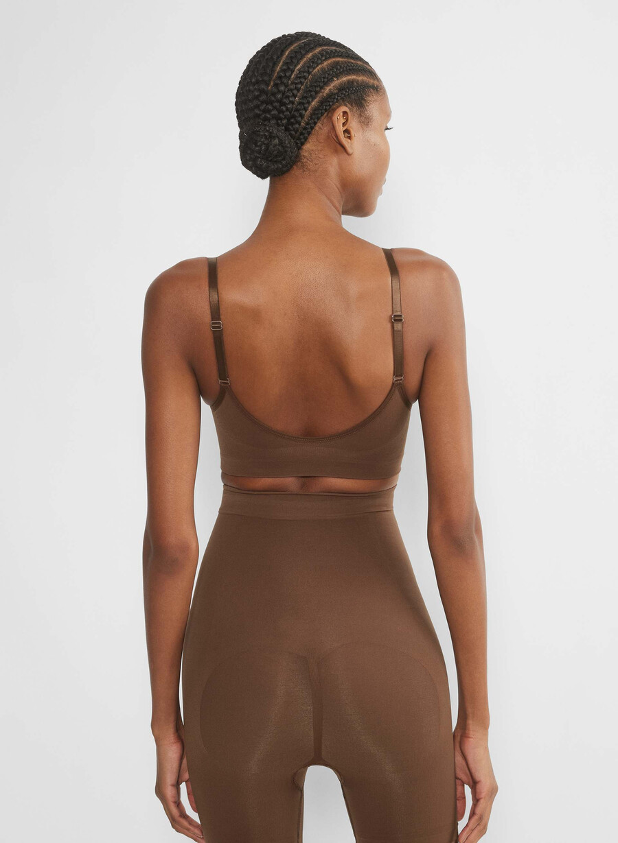 sutien shapeenhance scoop cu imprimeu de boabe de cacao