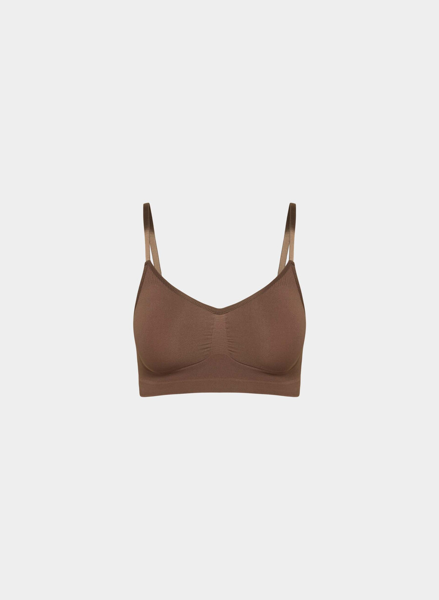 sutien shapeenhance scoop cu imprimeu de boabe de cacao