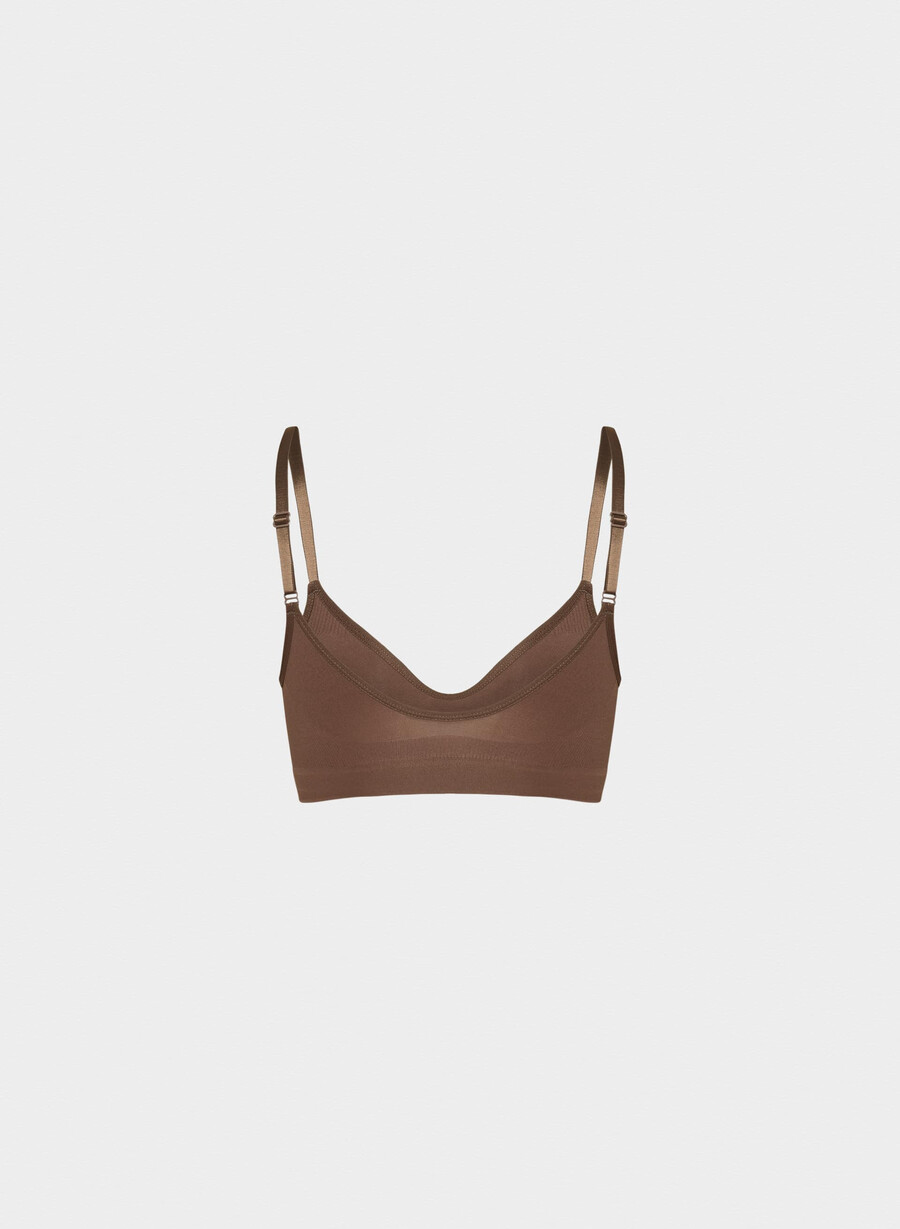 sutien shapeenhance scoop cu imprimeu de boabe de cacao