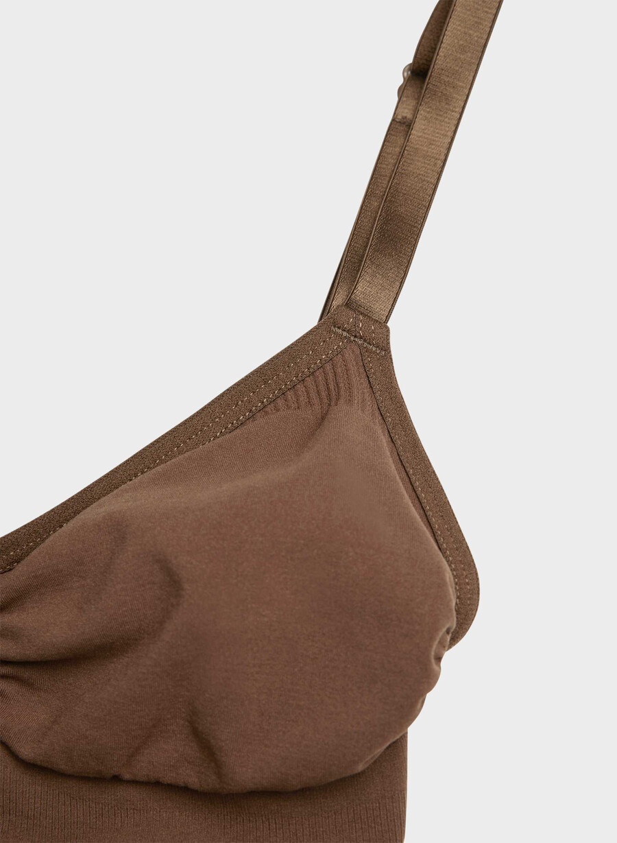 sutien shapeenhance scoop cu imprimeu de boabe de cacao