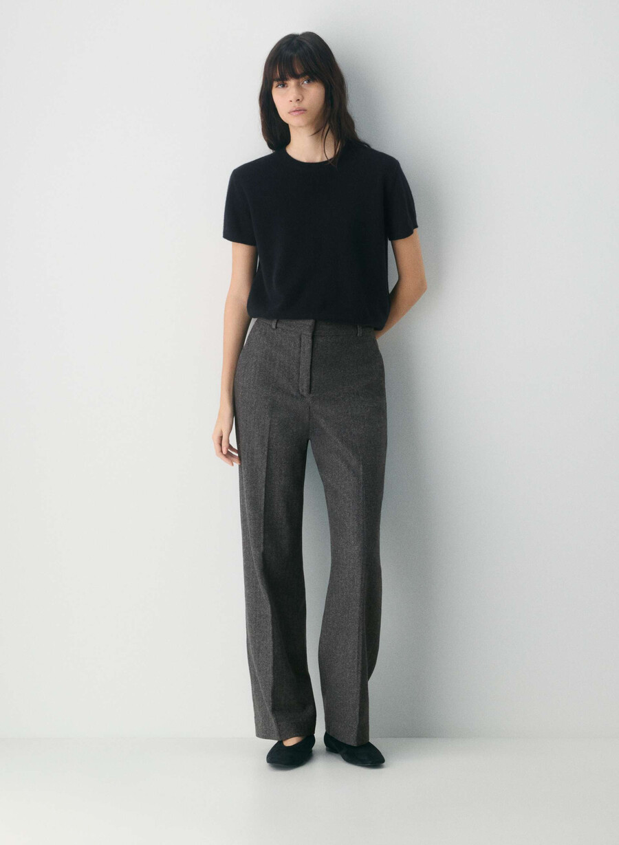 pantaloni agency - precision wool chaney negrugri
