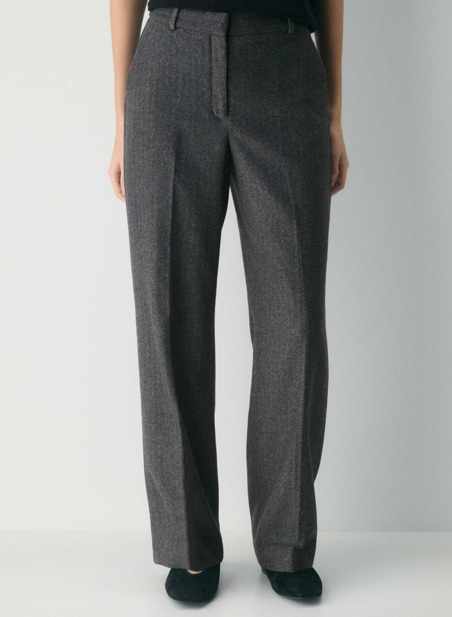 pantaloni agency - precision wool chaney negrugri
