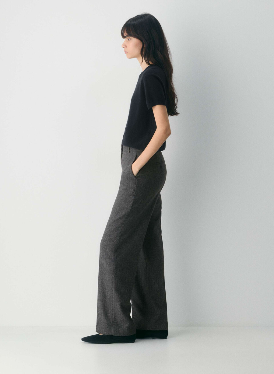 pantaloni agency - precision wool chaney negrugri