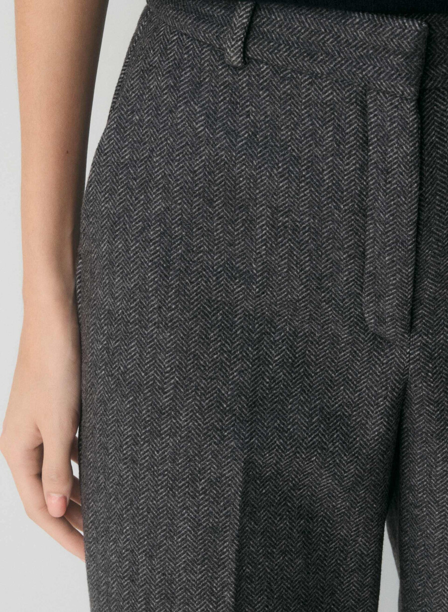 pantaloni agency - precision wool chaney negrugri