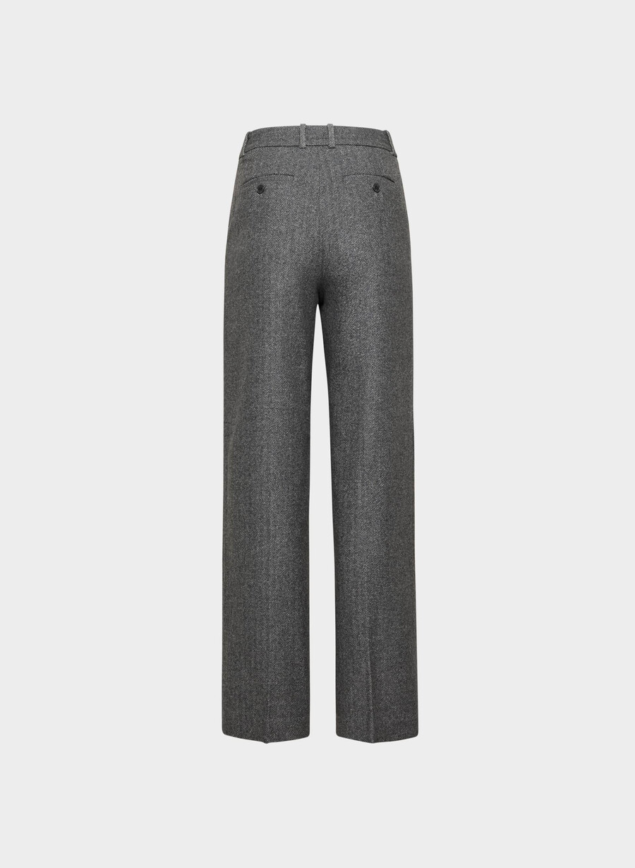 pantaloni agency - precision wool chaney negrugri