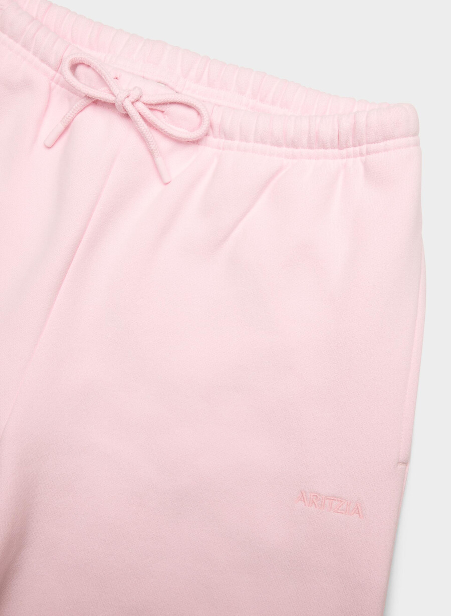 pantaloni de trening confortabili din fleece mega flutter villa pink