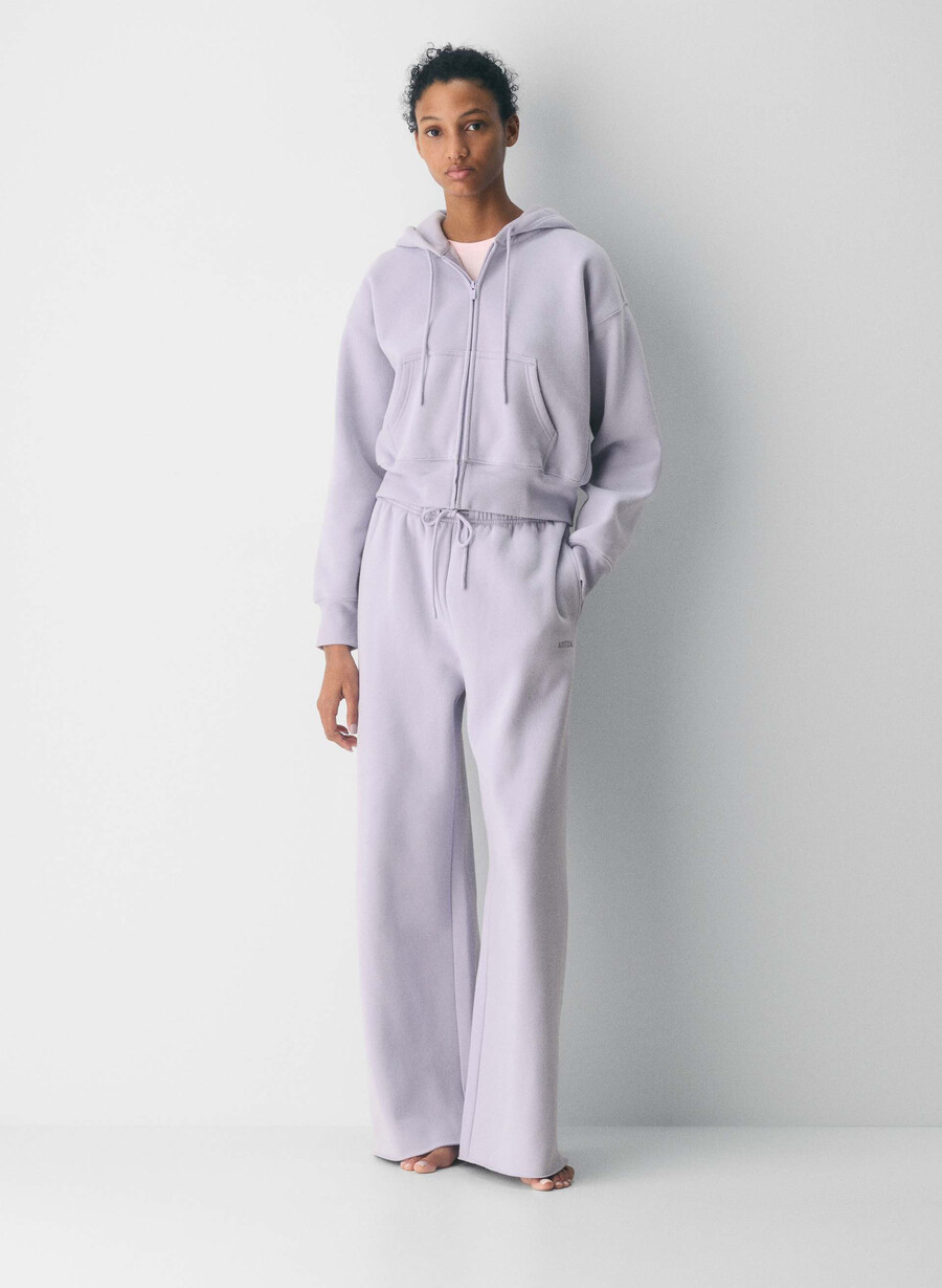 pantaloni de trening cozy sweatfleece mega flutter wildflower lilac