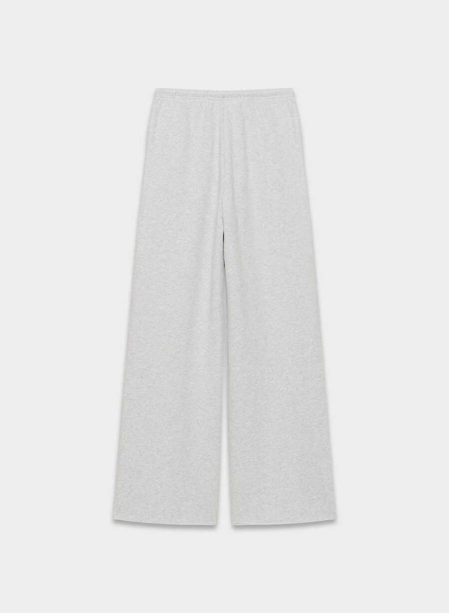 pantaloni de trening cozy sweatfleece mega flutter heather chrome