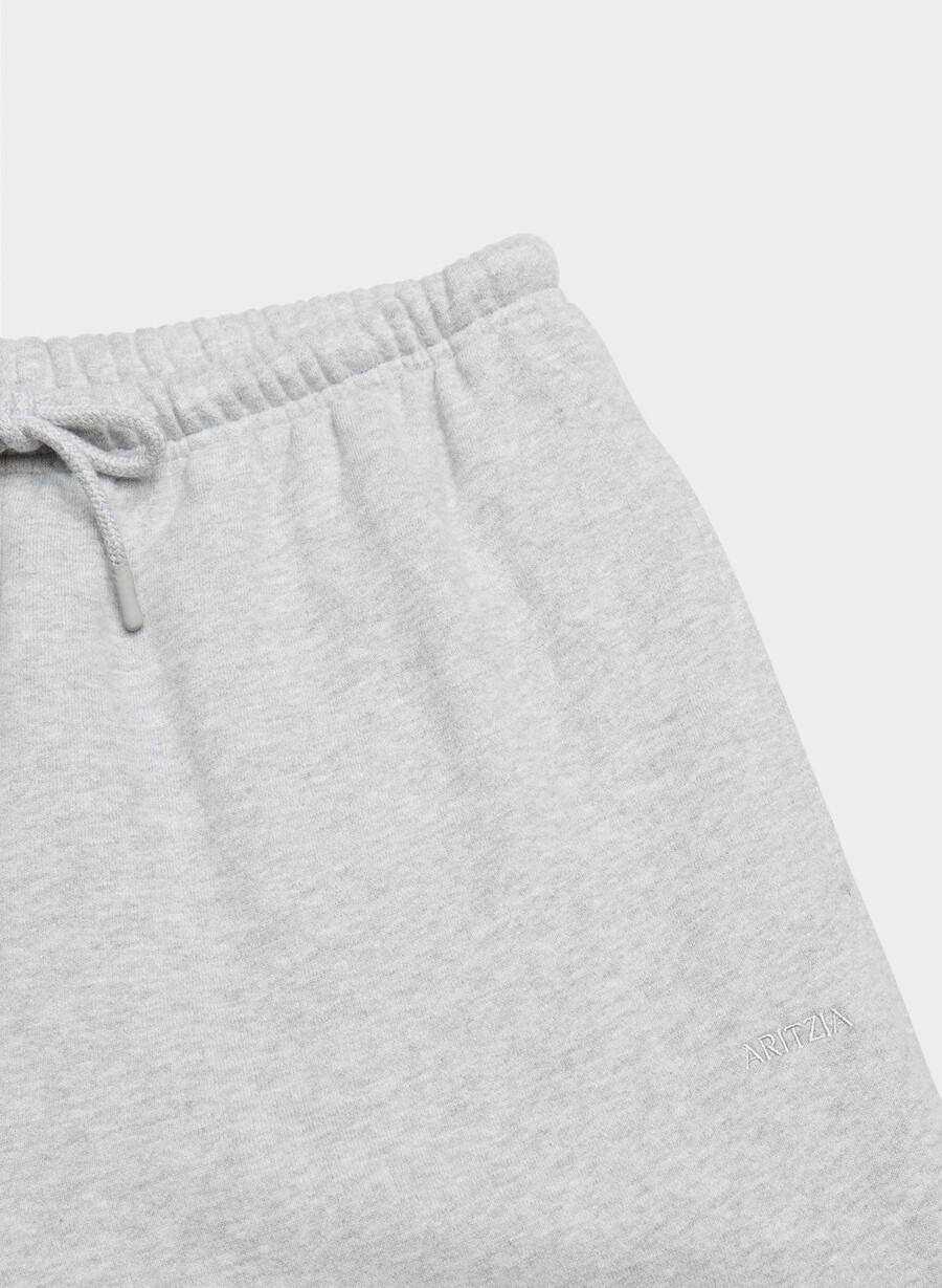 pantaloni de trening cozy sweatfleece mega flutter heather chrome