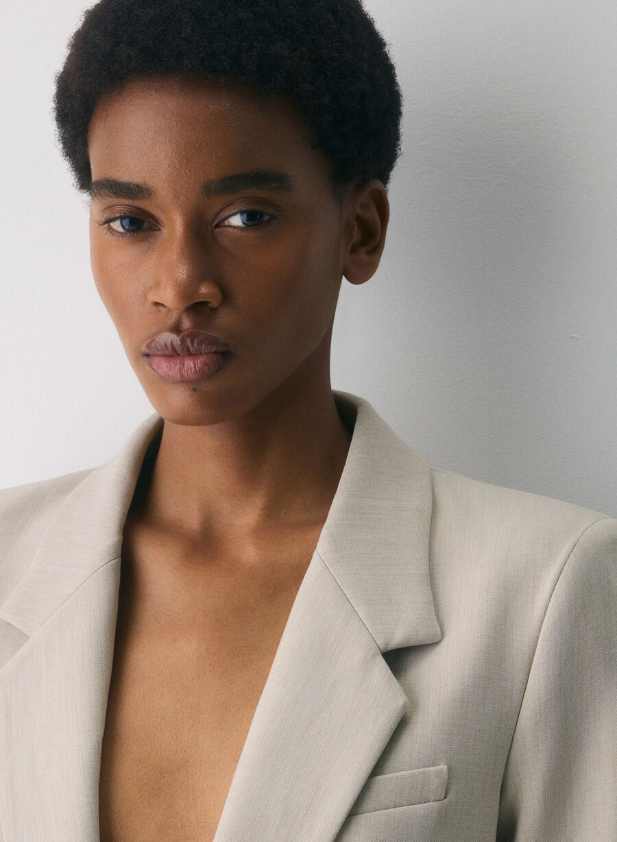 blazer producer - ressential heather matte pearl