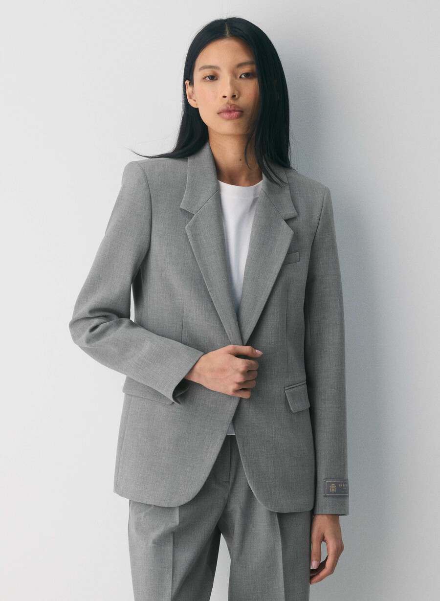 sacou producer - ressential heather dark grey