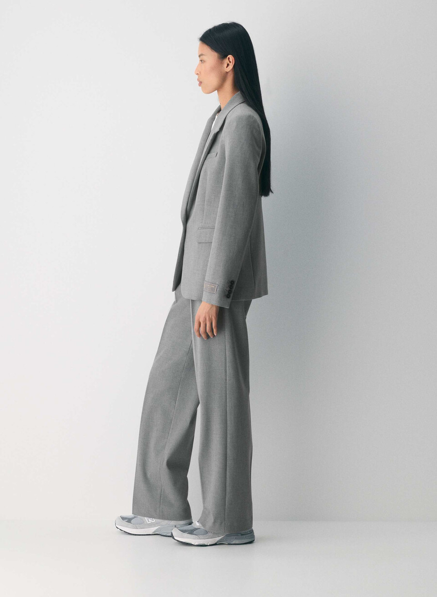 sacou producer - ressential heather dark grey