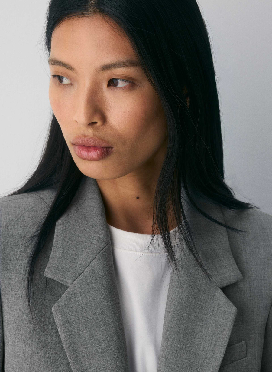 sacou producer - ressential heather dark grey
