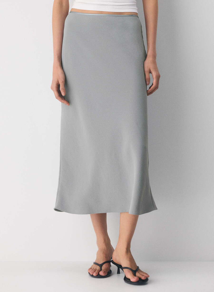 fustă devotion - crepette riverstone grey