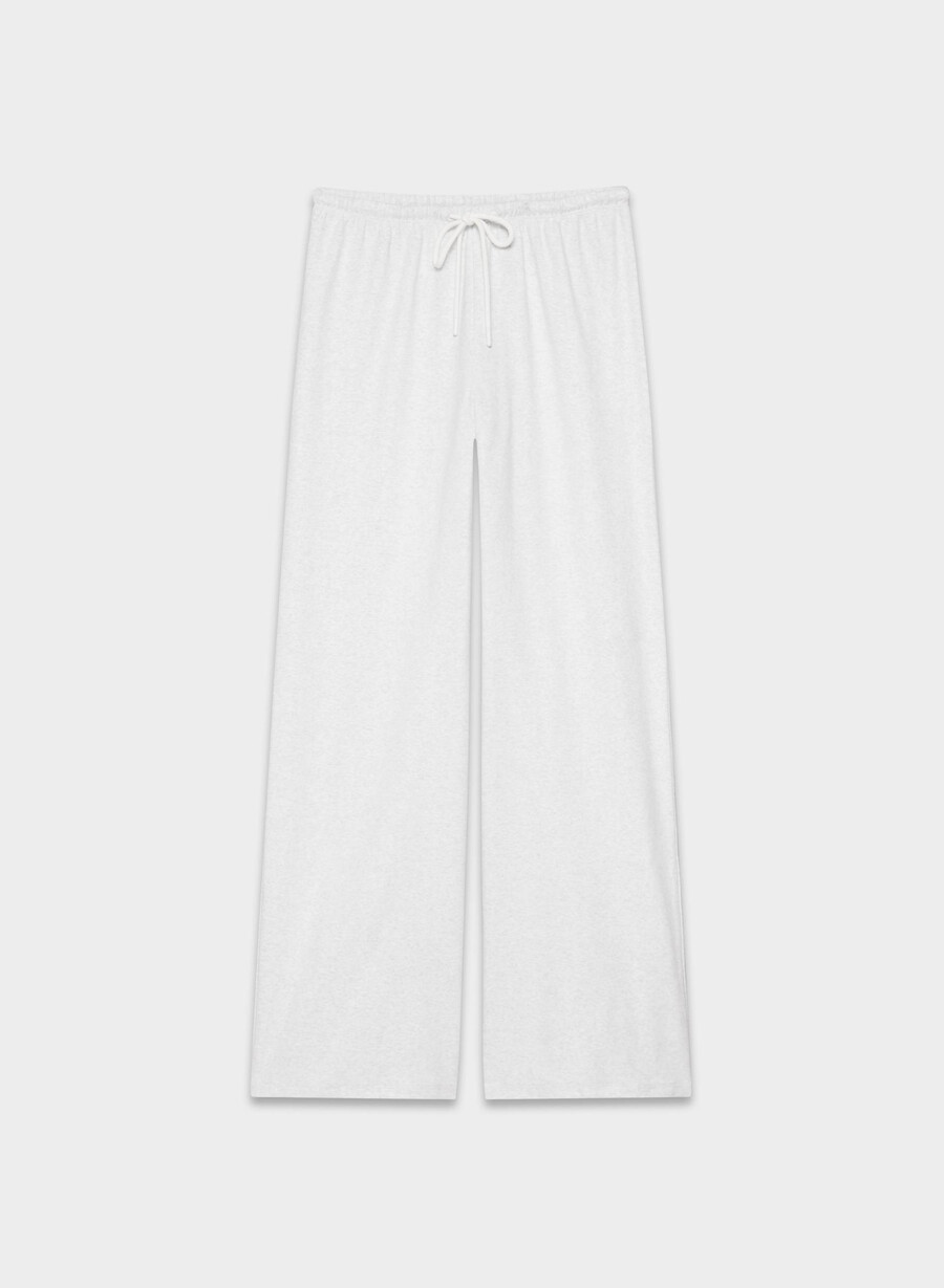 pantaloni besthug gilmore heather cloud white