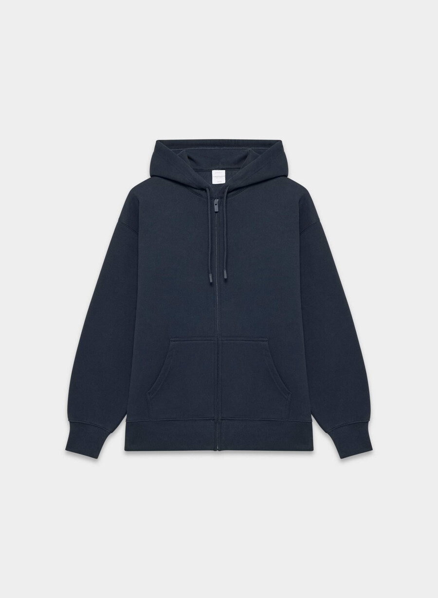 hanorac confortabil cu fermoar tip boyfriend model sweatfleece admiral