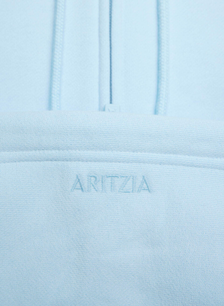 hanorac confortabil din fleece cu fermoar boyfriend villa blue