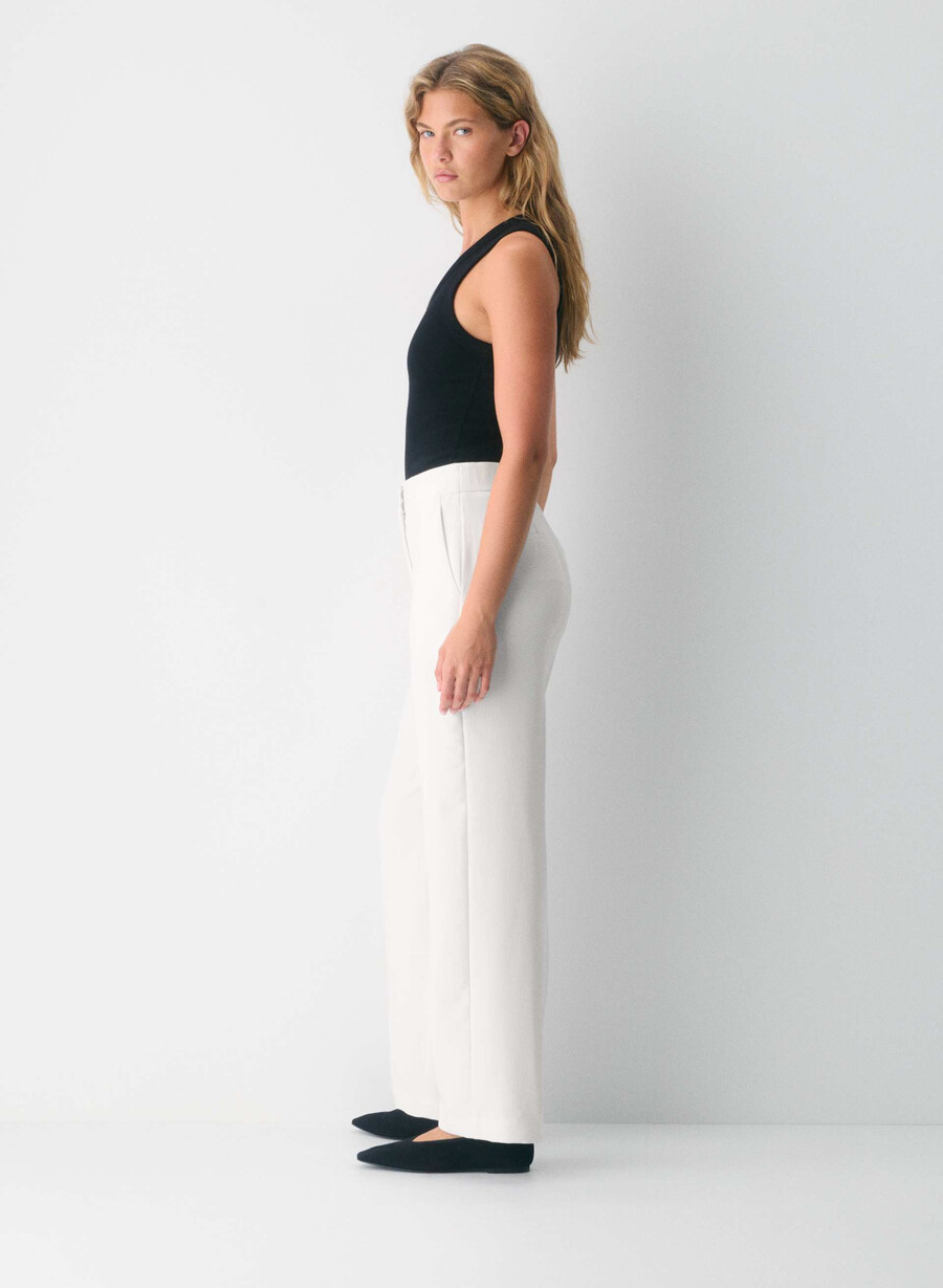 pantalonii limitless pant cu croială curbată - crepetă mesteacĂn deschis