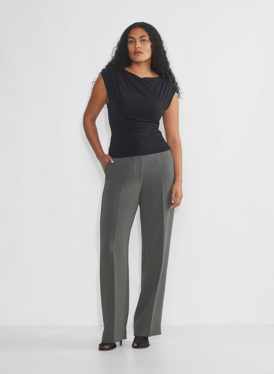 pantalonii limitless pant cu croială curbată - crepetă gri cĂrbune