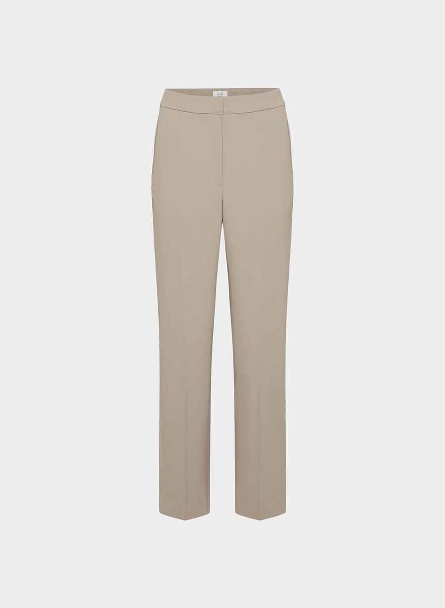 pantalonii limitless pant cu croială curbată - crepetă nomad taupe