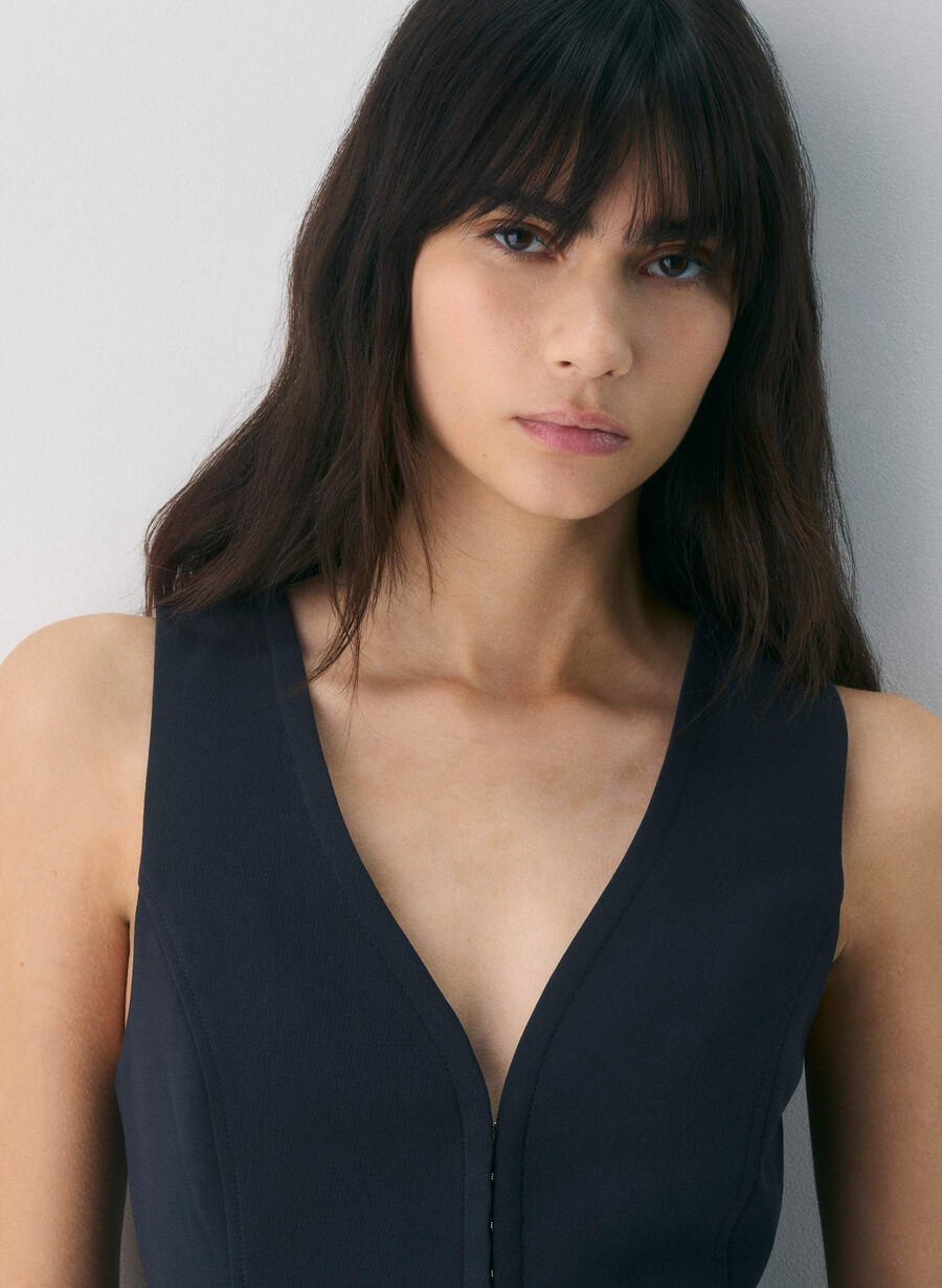 vestă vestimentară - crepette dark night navy