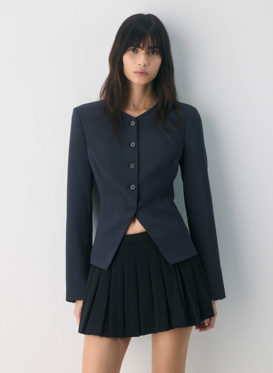sacou regal - crepette bleumarin bleumarin Închis
