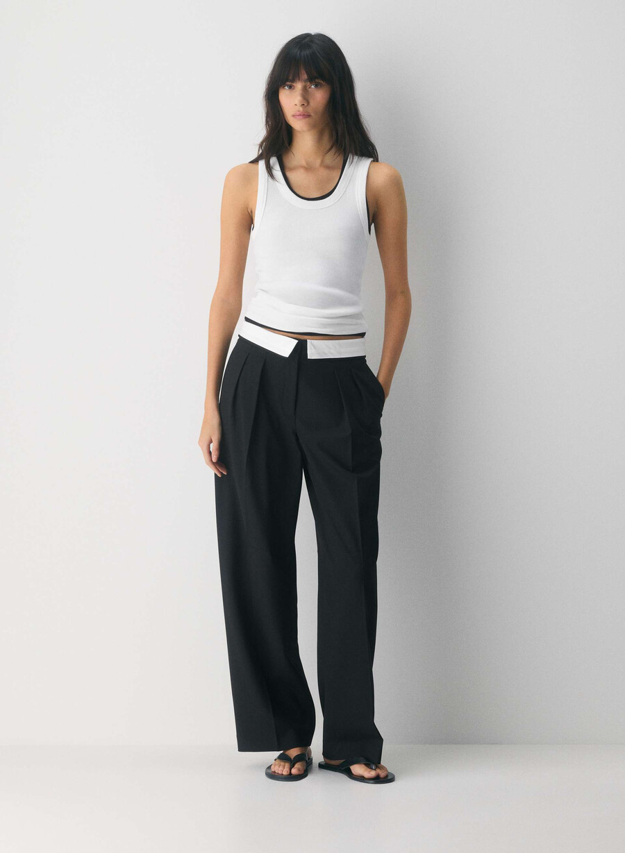 pantaloni bureau - ressential light negrucrem