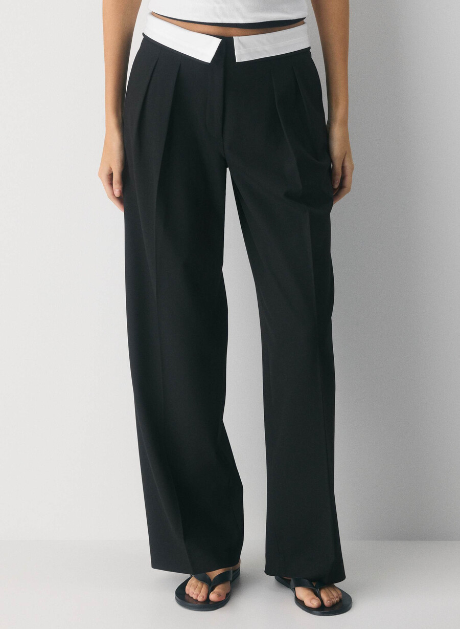 pantaloni bureau - ressential light negrucrem