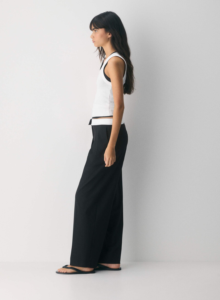 pantaloni bureau - ressential light negrucrem