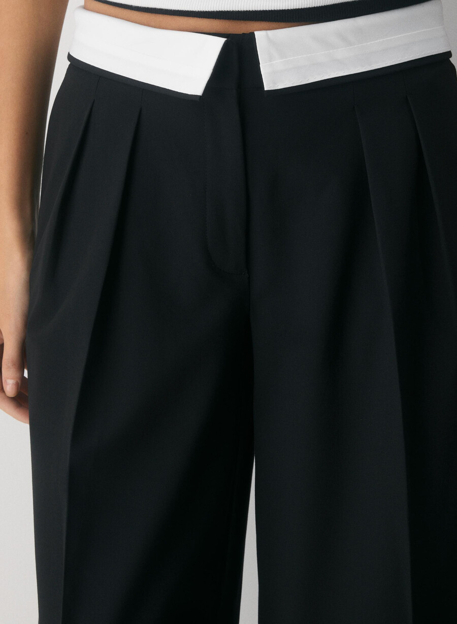 pantaloni bureau - ressential light negrucrem