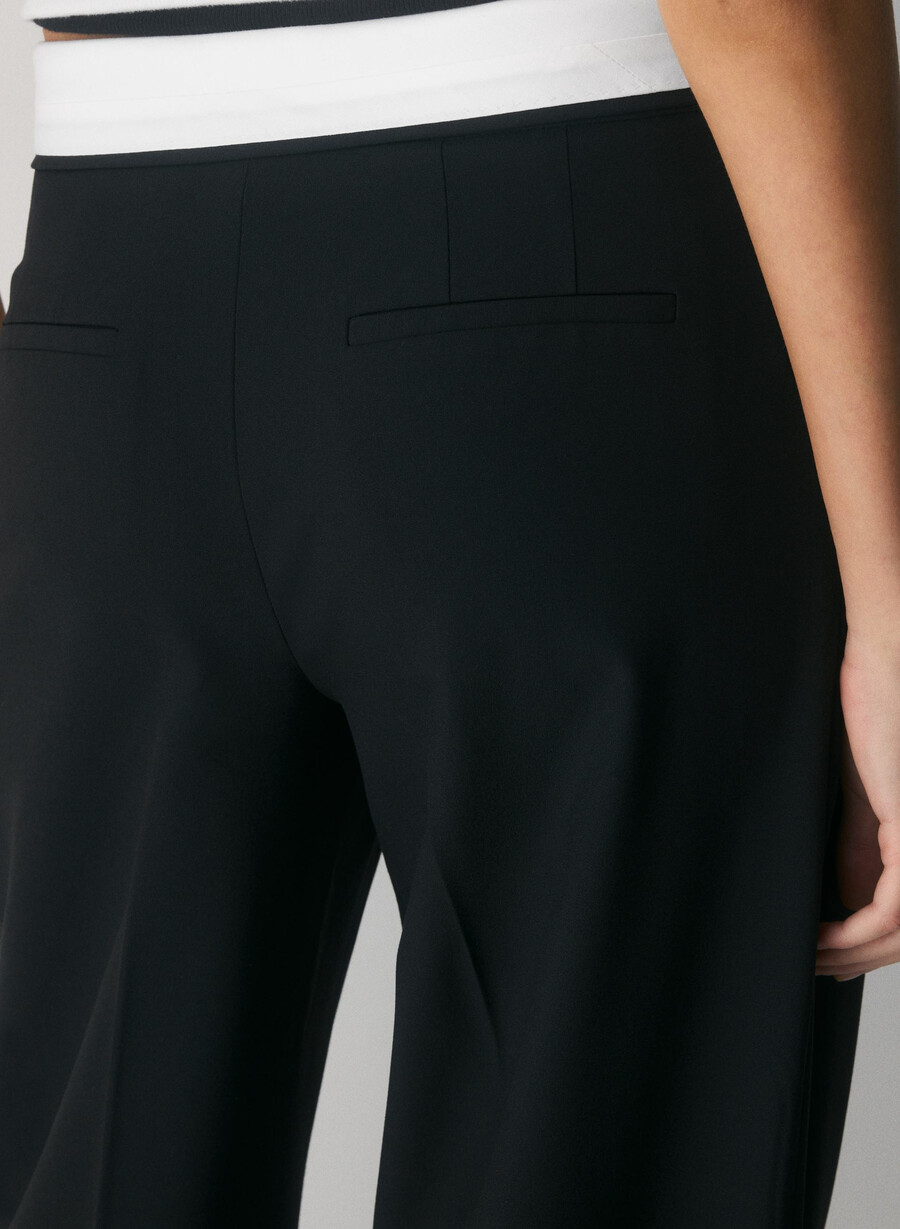 pantaloni bureau - ressential light negrucrem