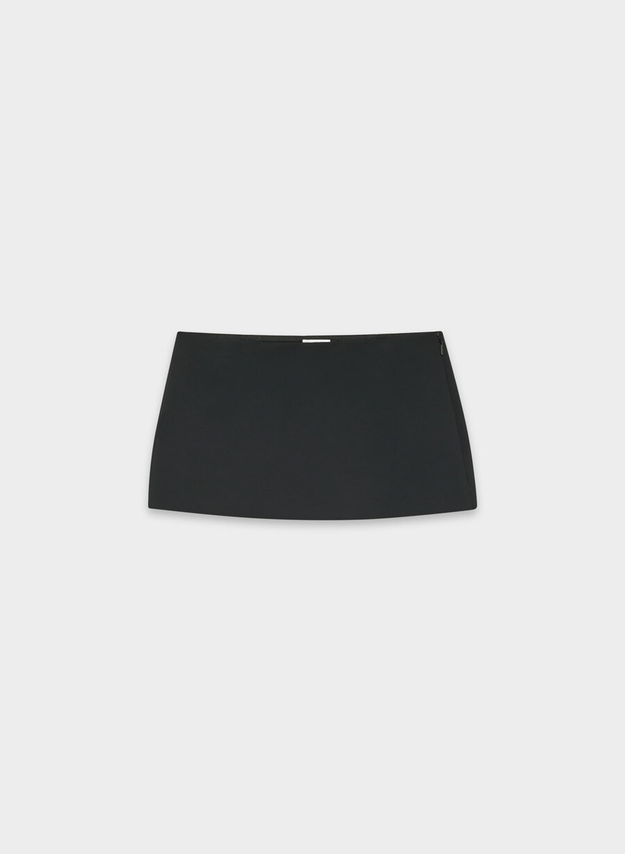 fustă scurtă cu imprimeu bijuterie - crepette negru