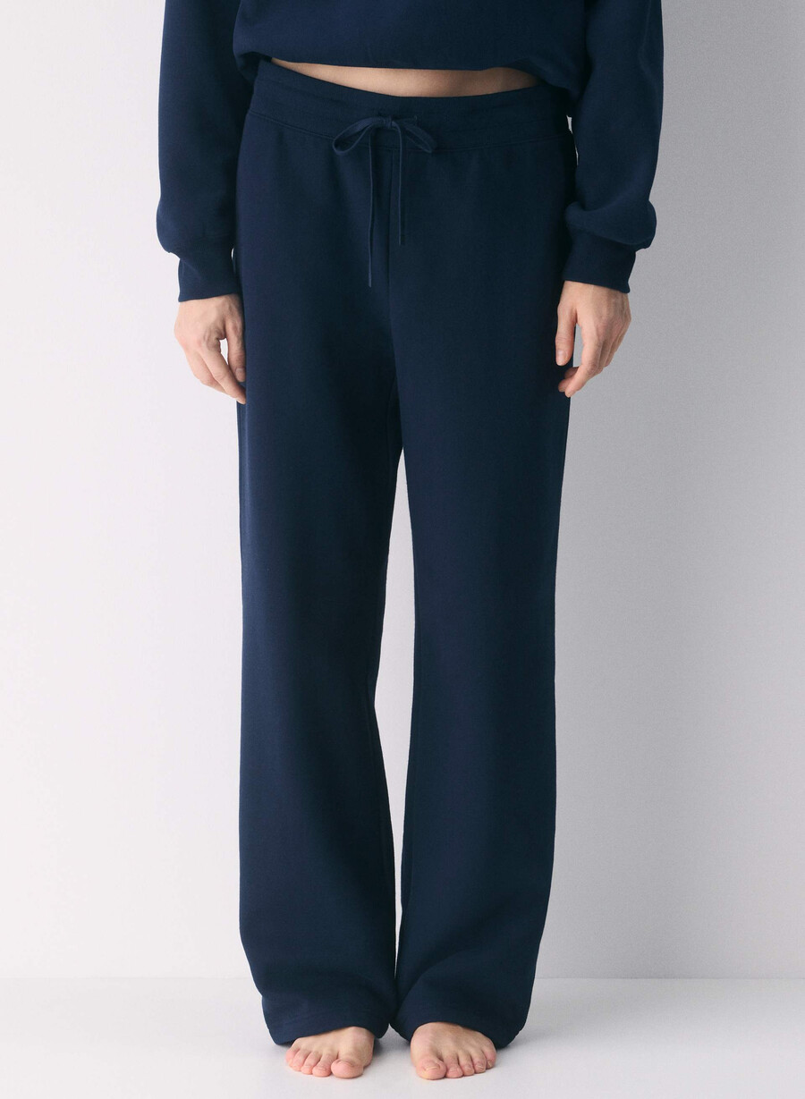 pantaloni de trening confortabili din fleece cu bandă perfectă admiral