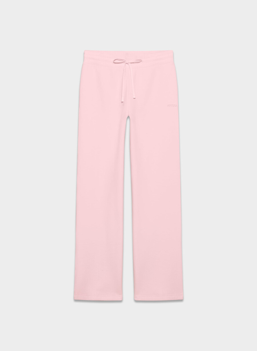 pantaloni de trening confortabili din fleece cu bandă perfectă villa pink