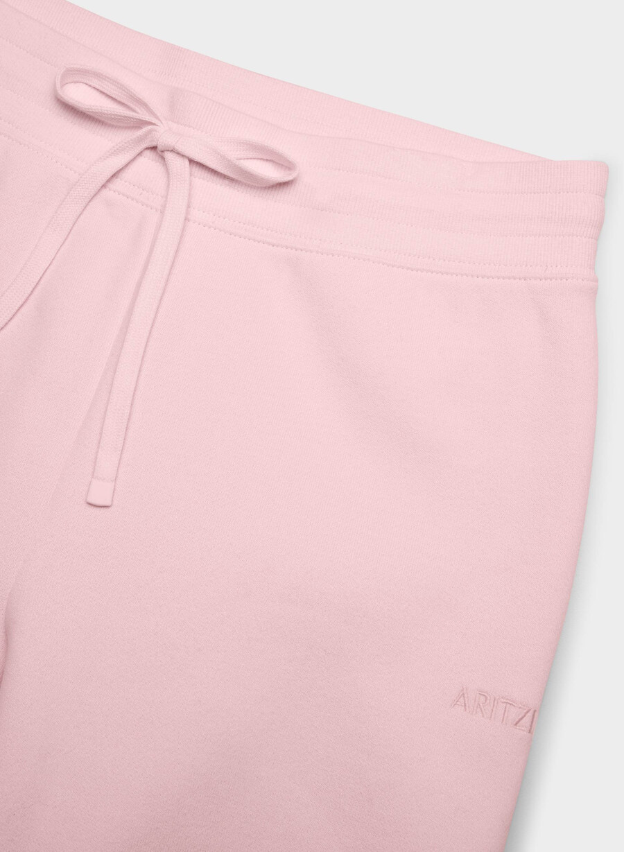 pantaloni de trening confortabili din fleece cu bandă perfectă villa pink