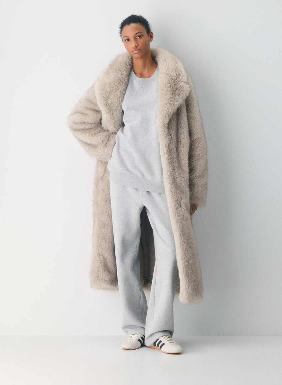 pantaloni de trening cozy sweatfleece perfect banded heather chrome