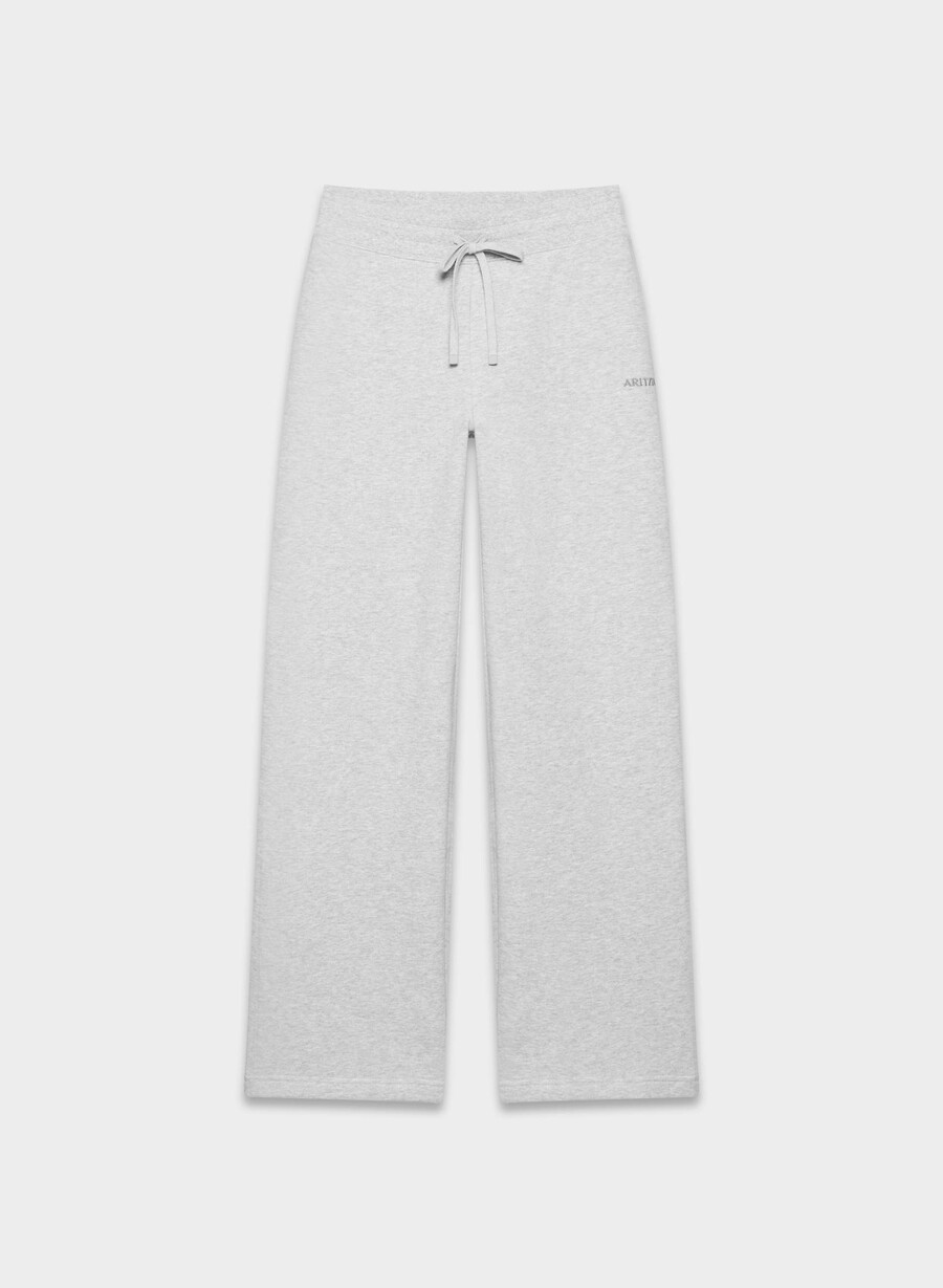 pantaloni de trening cozy sweatfleece perfect banded heather chrome