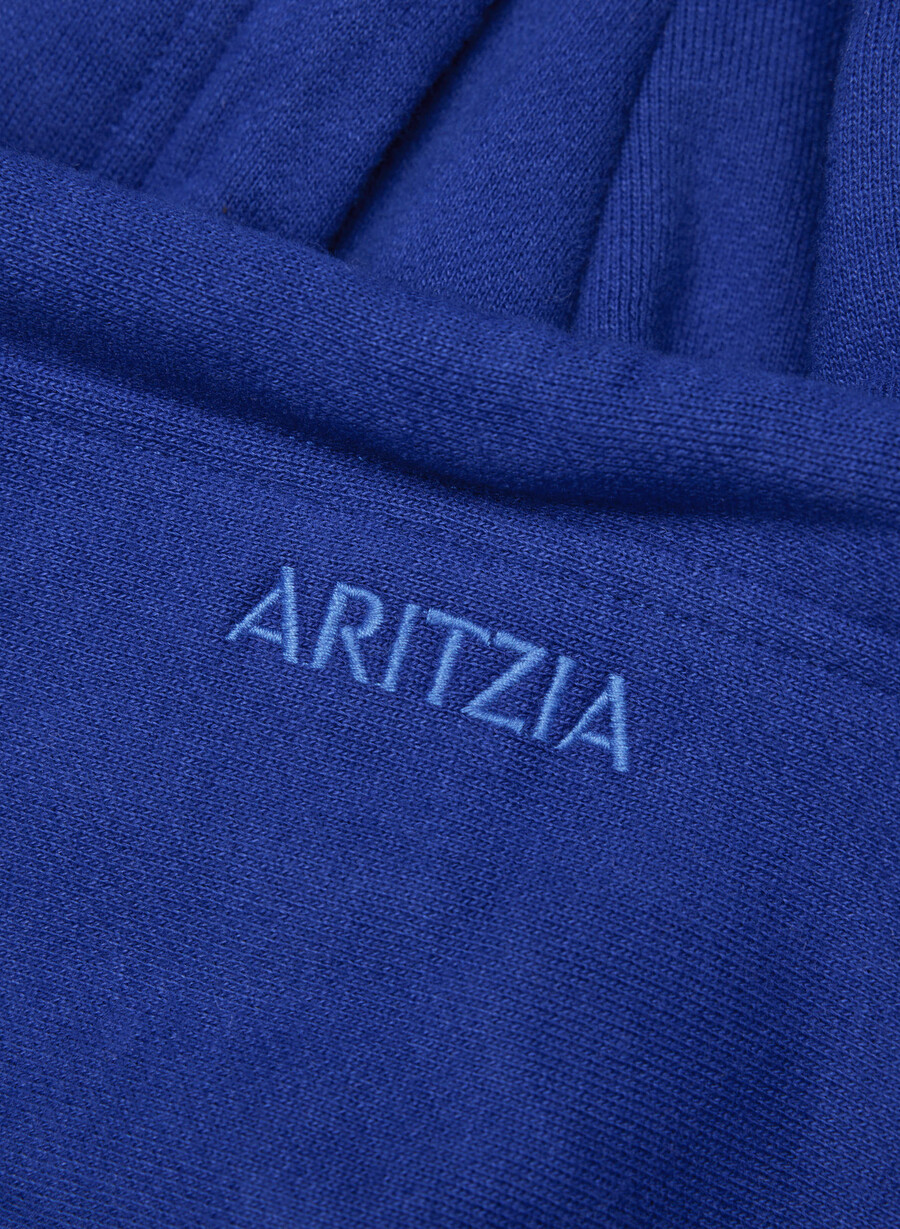 hanorac confortabil cu fermoar mega sweatfleece ablaze blue