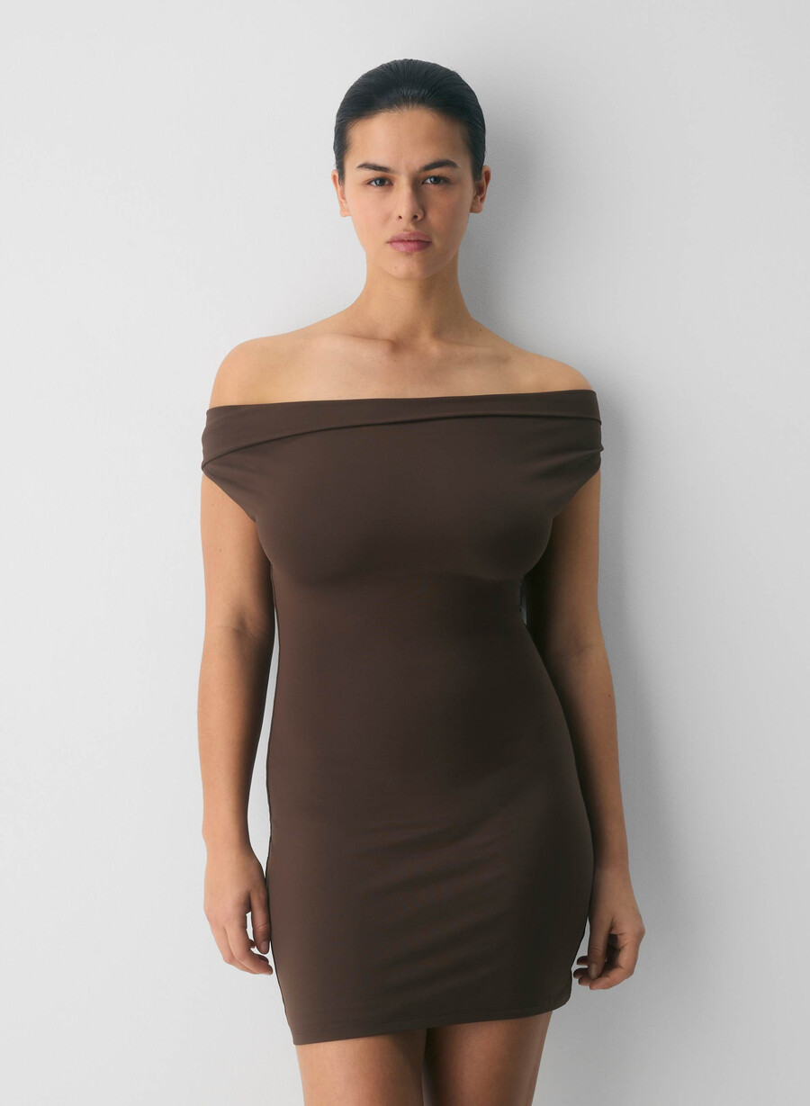 rochie original contour ravish maro mocha rich