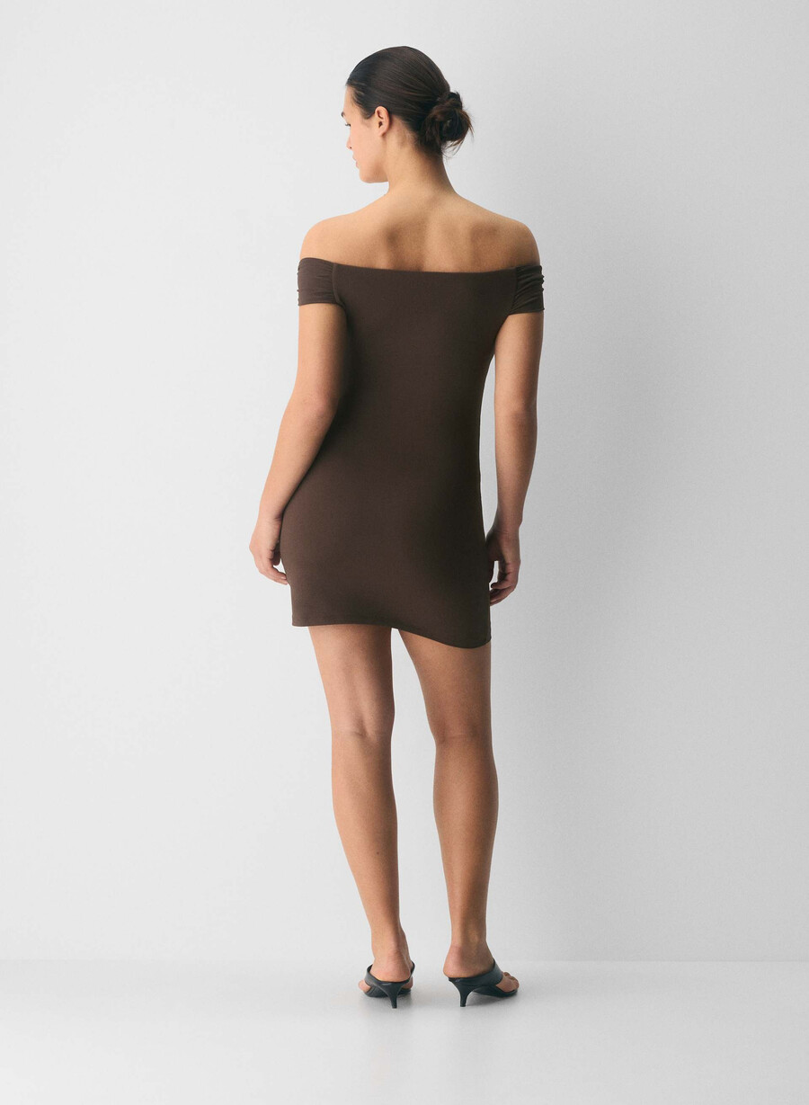 rochie original contour ravish maro mocha rich