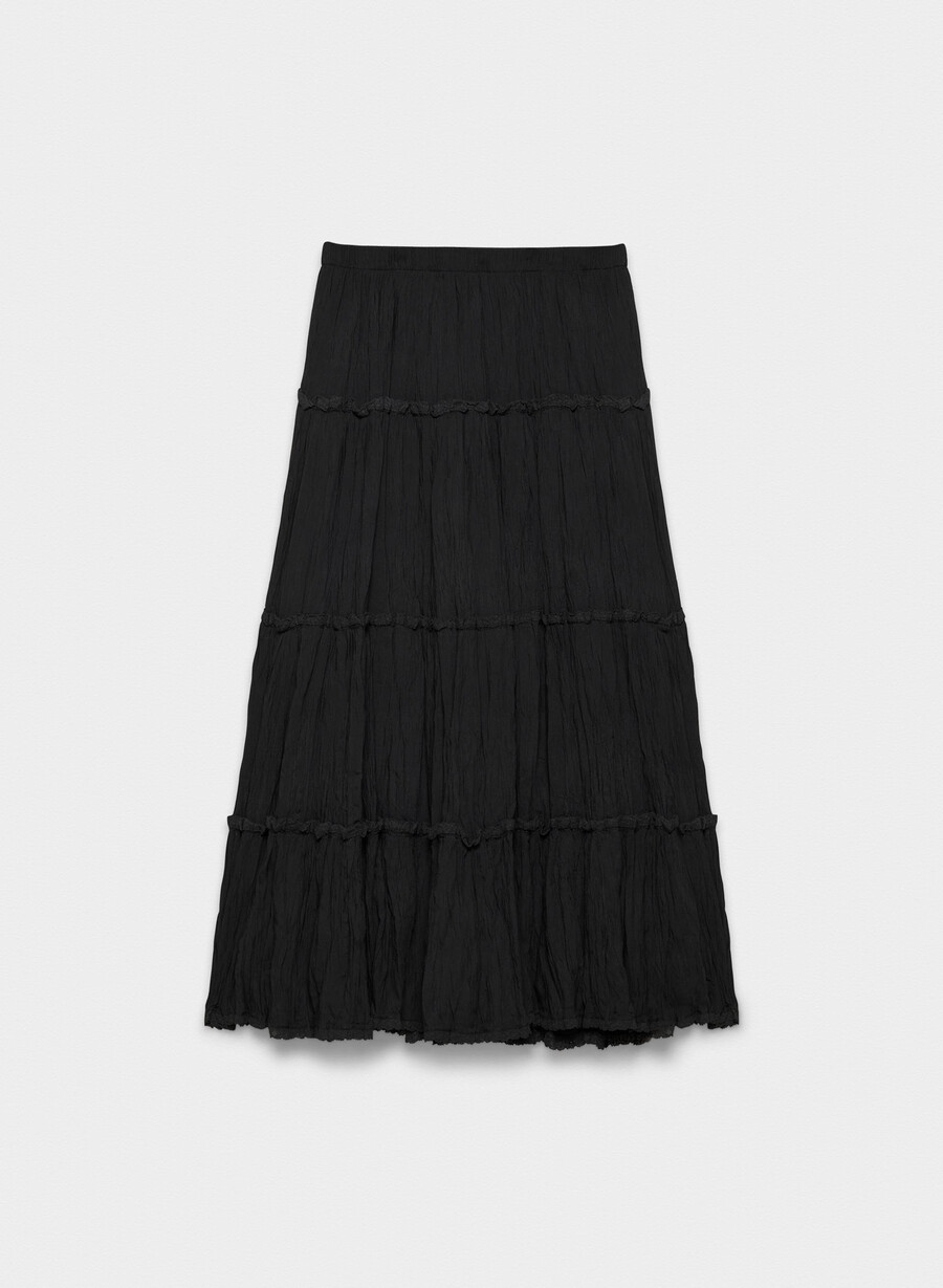 fustă damasc negră