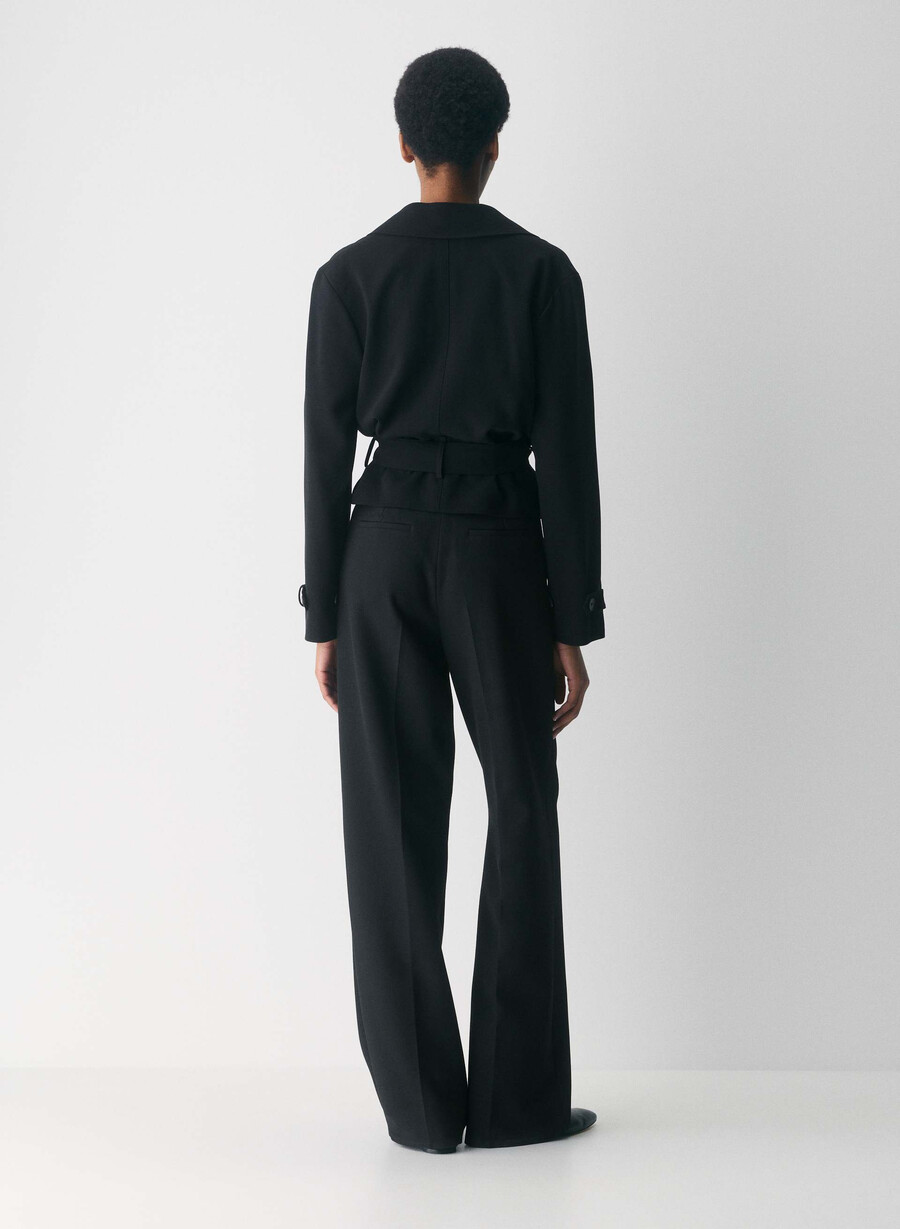 trench postage - sway crepe negru