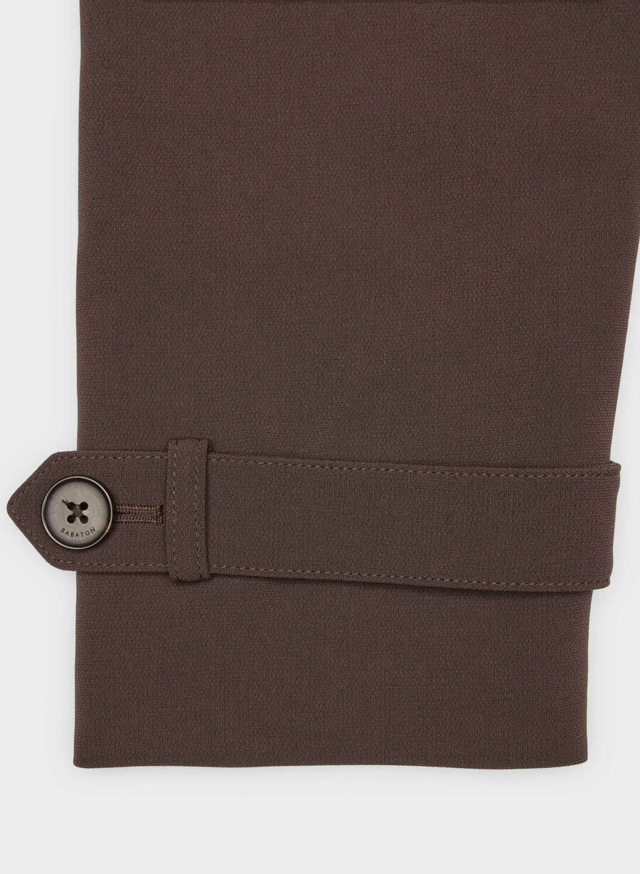 trench postage - sway crepe rich mocha brown